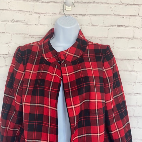 Pendleton virgin wool plaid red zip jacket - Picture 2 of 13